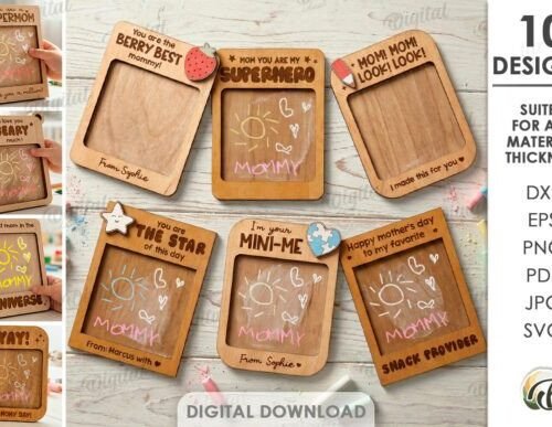 Mothers Day Drawing Plaques Bundle 144535785 Creativo Digital